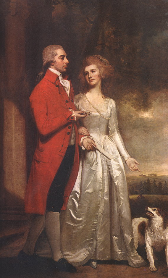Sir Christopher And Lady Sykes by George Romney, 1786